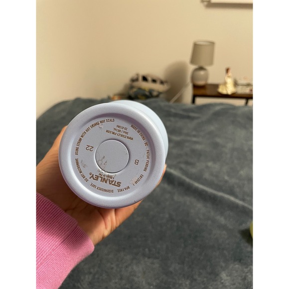 Stanley Quencher H2.0 FlowState Tumbler‎ 30 Oz White Gold Accent Travel Mug - Picture 3 of 4